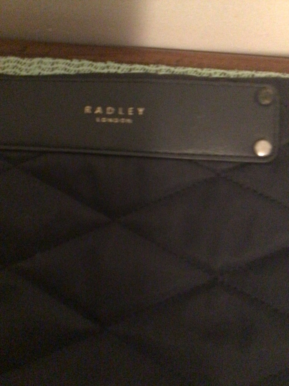 Ridley London quilted cross body bag with adjustable nylon strap - Picture 11 of 11